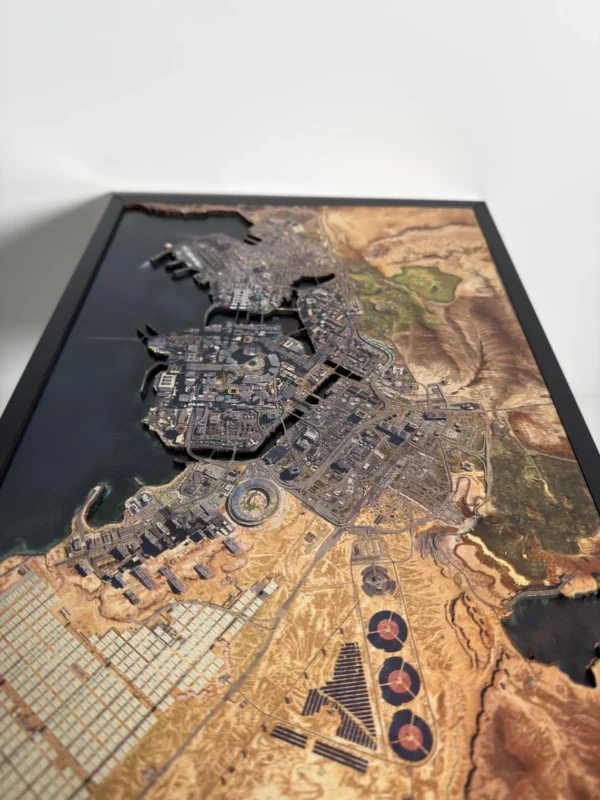 il_1140xN.7572856875_4oia Perspectiva lateral del relieve 3D en el mapa de madera de Night City